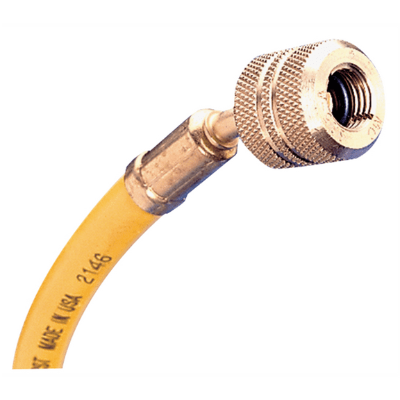 Mastercool 45962 96" R-12 Yellow Hose With Auto Shut-Off Fittings