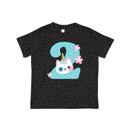 

Inktastic Unicorn Kitty 2nd Birthday Gift Toddler Toddler Girl T-Shirt