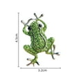 thumbnail image 6 of Opvise Unisex Brooch Frog Shape Alloy Rhinestone Decor Anti-slip Bag Coat Collar Hat Scarf Decoration Clothes Pin Party Prom Garment Jewelry, 6 of 8