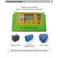 thumbnail image 3 of Contrôleur de Charge Solaire Muti-Utilisation 12V/24V Panneau Solaire Batterie Régulateur Intelligent Affichage LCD Home PV Régulateur de Charge 30A, 3 of 7