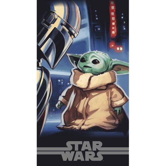 Star Wars Vintage Comics Mando Beach Towel 40" x 70"- Oversized Beach Bath Towel