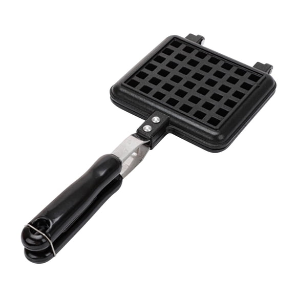 Stove Top Waffle Maker, Dual Non-Stick Waffle Pan, Aluminum Waffle Iron for Family Breakfast Baking, Gas Stove Only