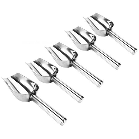 

5PCS Spatula ice shovel flour shovel Scoops Stainless Steel Stainless Steel Scoop for Buffet Party Wedding Kitchen Tools 8inch