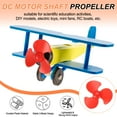 thumbnail image 3 of Uxcell 2mm DC Motor Shaft Propeller, 30mm Fan Shape 3-blade Plastic Round Propeller for DIY Model Airplane Science Toys Motor RC Boat Micro (Blue, Pack of 30), 3 of 5