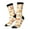 3 Black, variant on Flower Fox Print Adult Socks for Men & Women,Calf Socks, Ankle Socks,Boots Socks,Breathable Casual Sock,Unisex Crew Socks