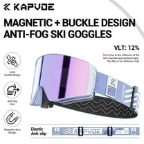 KAPVOE New Ski Goggles Double Layers Anti-fog Big Ski Glasses Skiing Mask Snowboard Eyewear Outdoor Men Women UV400 Snow Goggles
