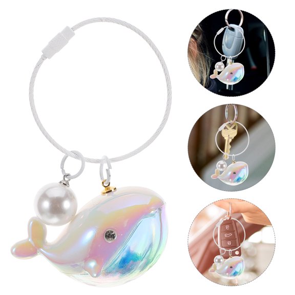 FONDOTIN Cute Keychain Whale Pendant Acrylic 1Set Couples Couple Exchange