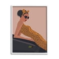 thumbnail image 4 of Stupell Industries Fashion Trend Woman Cheetah Print Dress Sports Car, 16 x 20, Design by Omar Escalante, 4 of 5