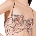 thumbnail image 2 of Cadena Para El Cuerpo Con Diamantes De Imitación, Cadenas Para El Pecho, Lencería De Cristal Ajustable, Traje Rave BLESIY Cadena del cuerpo, 2 of 7
