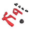 thumbnail image 3 of Piezas de actualización de soporte de motor de coche RC Soporte de montaje de motor de aleación de aluminio ajustable RC Rojo, 3 of 5