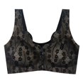 thumbnail image 1 of Women's Front Open Button Oversized Gathered Anti Sagging Bra With Comfortable And Traceless Upper Support, 1 of 2