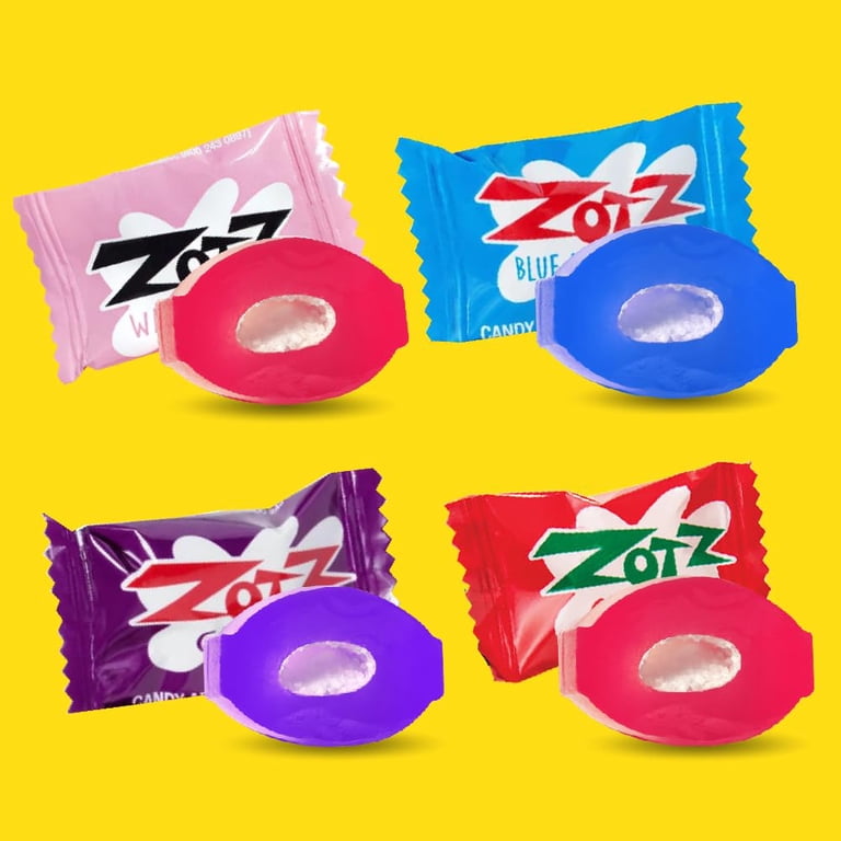 Zotz Fizzy Sour Fruit Candy, Assorted Flavors including Apple