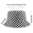 thumbnail image 5 of XYIYI Lindo sombrero de cubo para playa, sombreros de pescador para mujer, reversible de doble cara, 5 of 5