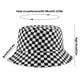 thumbnail image 5 of XYIYI Lindo sombrero de cubo para playa, sombreros de pescador para mujer, reversible de doble cara, 5 of 5