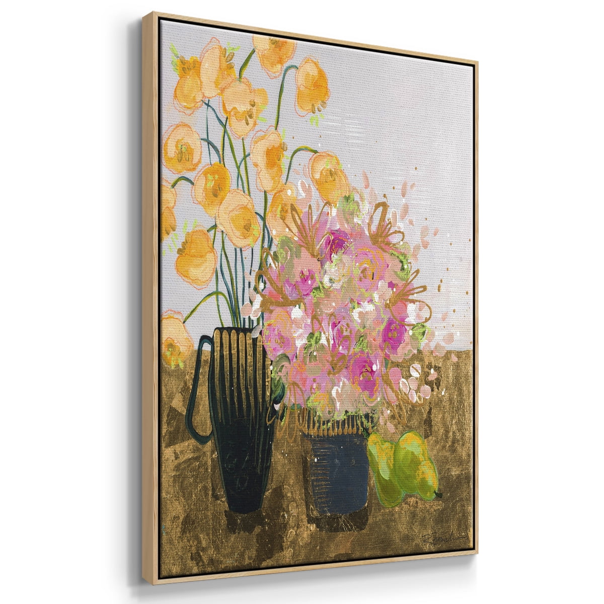 Not So Still Life Framed Premium Gallery Wrapped Canvas - Ready to Hang