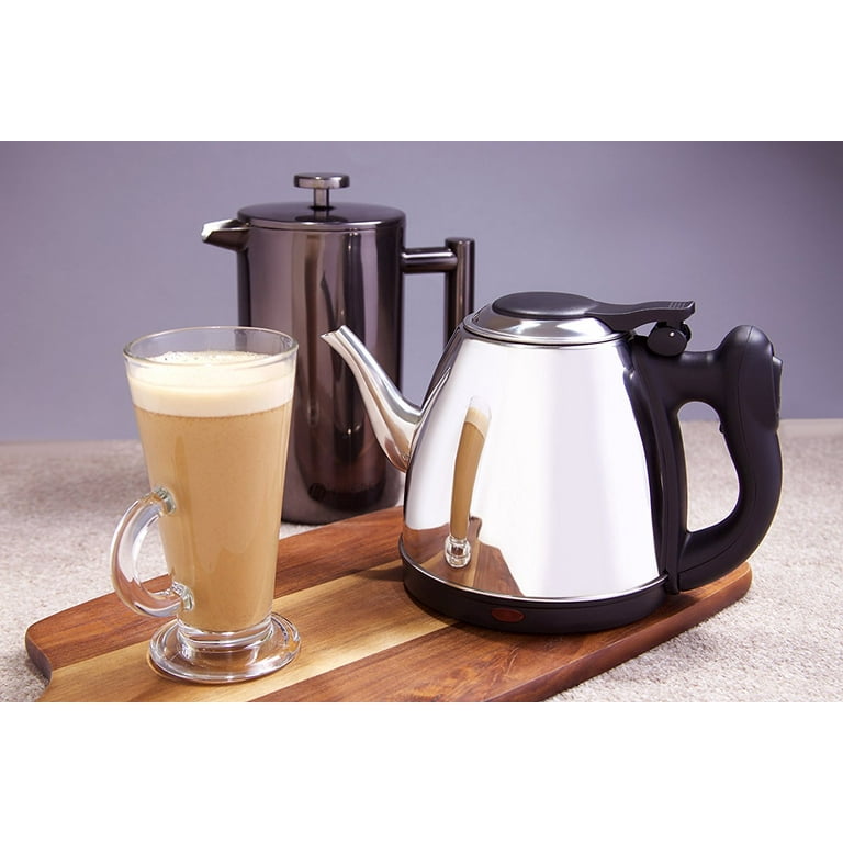 Best Small 4-Cup Stainless Steel Goose-neck Style Electric Tea