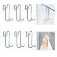 thumbnail image 1 of Gancho de pared para mampara de ducha, para baño, muy ligero, para guardar la ducha sobre la puerta de la ducha, 6 unidades (11,5 cm), 1 of 4