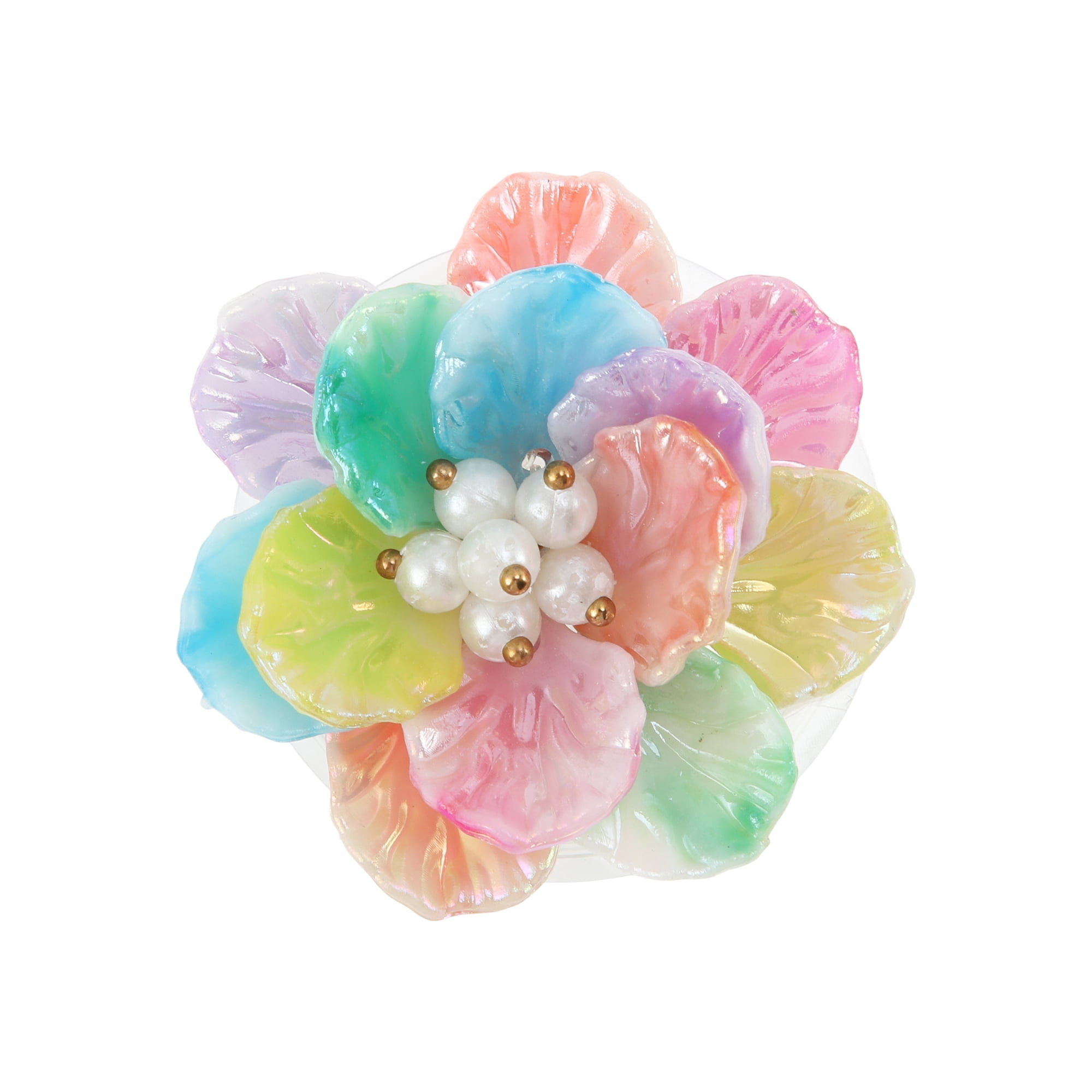 Unique Bargains Shell Flower Phone Grip 1 Pc Multicolored