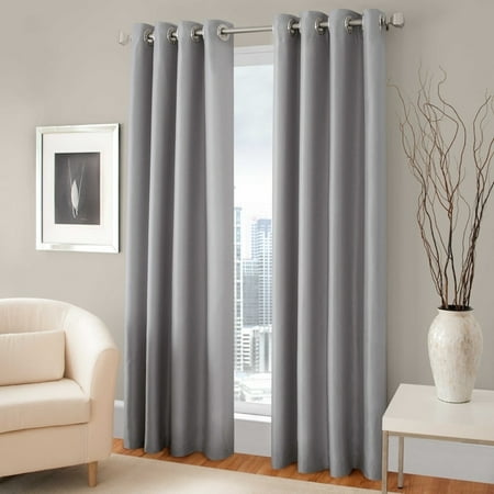 Majestic 95 Inch Blackout Lined Grommet Window Curtain Panel In