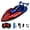 Blue, variant on Tigozz Remote Control Boat for Kids, 2.4GHz Dual-Motor Speed Boat with Rechargeable Battery, Spider-Style Pool and Lake Toy, Ages 6+