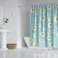 thumbnail image 2 of Waterproof Cute Boho Daisy Shower Curtain 72x72 Inch Boho Style Polyester Unique Shower Curtain for Bathroom Hotel Home Decor with 12 Plastic Hooks, 2 of 5