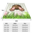 thumbnail image 3 of Balery Brown Bunny Bottom And Easter Eggs Manta de Felpa Suave y Acogedora – Cobija de Franela Aterciopelada para Cama, Lavable y Cálida para Sofá, Mascotas, Transpirable-50"x40", 3 of 7