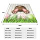 thumbnail image 3 of Balery Brown Bunny Bottom And Easter Eggs Manta de Felpa Suave y Acogedora – Cobija de Franela Aterciopelada para Cama, Lavable y Cálida para Sofá, Mascotas, Transpirable-40"x30", 3 of 7