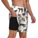 thumbnail image 2 of Fotbe Cow Traje de Baño para Hombre – Shorts de Natación de Secado Rápido con Forro y Bolsillos-X-Large, 2 of 6