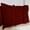 Burgundy, variant on 2 Piece Ruched Ruffle Pattern Solid Black European Pillow Shams, (European 18X18 Pillow Cover), 100% Egyptian Cotton, 800 Thread Count, European Size