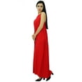 thumbnail image 4 of Bimba Women's Solid Spaghetti Strap Maxi Dress for Summer Beach Wear Sundress, 4 of 9