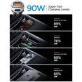 thumbnail image 3 of Cargador de coche MRGLAS 90 W USB C de carga rápida, paquete de 2, 3 of 6