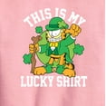 thumbnail image 2 of Garfield - This Is My Lucky Shirt - Toddler And Youth Crewneck Fleece Sweatshirt, 2 of 4