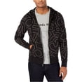 thumbnail image 1 of Michael Kors - Sudadera con capucha y cremallera completa para hombre, con logotipo grande, color negro, pequeÃ±o Michael Kors Sudadera, 1 of 2