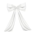 thumbnail image 4 of CarpNettore Large Bow Decor Hanging Ribbon Tie Bow Giant Ribbon Tie Extra Large Satin Ribbon white, 4 of 8