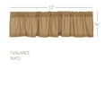 thumbnail image 3 of VHC Brands Burlap Natural Window Valance, Tan, 16x72, 3 of 7