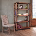 thumbnail image 3 of Crafters and Weavers 70" H Granville Parota Industrial Bookcase in Brown, 3 of 3