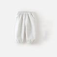 thumbnail image 2 of Likimi Toddler Girls Sweatpants With Pocket Elastic Waistband Solid Color Relaxed Fit Spring Autumn Comfortable Trousers Grey Size 1-2 Years, 2 of 3