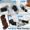 thumbnail image 3 of Led Light Heating Pad for Wrist, Cordless Hand Heated Wrap with Led Light, Knee Heated Brace with 3 Heating & Timing, 108pcs Light Beads, 5000mAh Battery Rechargeable for Arm Feet Neck Calf Ankle, 3 of 8