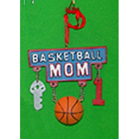 Sports Mom Charm - Basketball Mom Charms Sport Dangle Christmas Ornament