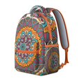 thumbnail image 2 of Mantra Geometric Backpack - Trendy Waterproof Bag for Work & Gym, Reflective Stripes for Safety, Fashionable Gift, 2 of 6