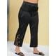 thumbnail image 3 of Tallas grandes O Panel de encaje Pantalones de bootcut Rosegal  Pantalones de talla grande, 3 of 5