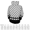 thumbnail image 2 of Black White Polka Dots Men's Women Vintage 3D Hooded Sweatshirt - All-Season Loose Fit Streetwear, 2 of 6
