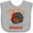 AC-Heather Grey, variant on Inktastic Gobble Wobble Turkey Boys or Girls Baby Bib