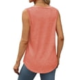 thumbnail image 4 of Liquidation! Uooqdmx Hauts d'Été Décontractés pour Femmes, Débardeurs Fluides pour Femmes, Hauts Basiques, Débardeurs Décontractés Sans Manches, Débardeurs d'Été pour Femmes, Rouge m, 4 of 7
