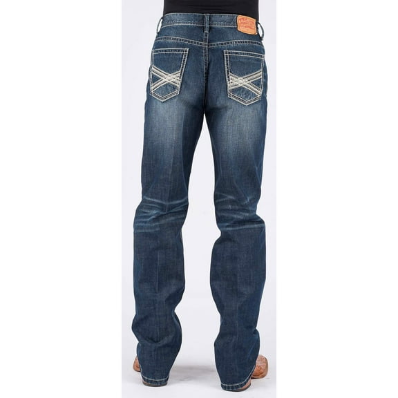 Stetson Men's 1520 Standard Fit Jeans Straight Leg - 11-004-1520-4065 Bu