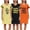 Set 4, variant on Lati Fashion 3 Pack Womens Nightgowns Soft Cotton Sleepwear Short Sleeve Nightshirts Comfy Pajama Dresses Ladies Loungewear Sleep Shirts Size S-3X