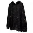 thumbnail image 5 of Plus Size Starry Rhinestone Embroidery Hoodie Women'S Pullover Sparkly Loose Fit Spring Fall Fashion Casual Streetwear Hot Trend, 5 of 5