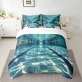 thumbnail image 2 of YST Swimming Pool 7-Piece Comforter Set, Blue, Underwater View, Queen, 2 of 4
