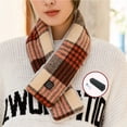 thumbnail image 2 of Penkiiy Electric Heating Scarf Heating Scarf Graphene Electric Heating Smart Usb Electric Heating Three-speed Temperature Adjustment Plus Velvet Warm Neck Protection Orange Scarf, 2 of 6