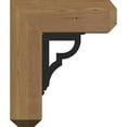 thumbnail image 3 of 3 1/2"W x 13 1/2"D x 16"H Bradford Craftsman Ironcrest Smooth Bracket, Western Red Cedar (2"W x 5 1/2"D x 8"H Iron Bracket), 3 of 5